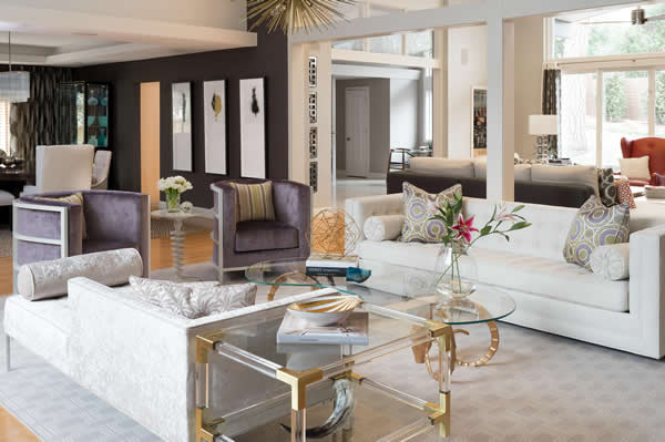 Beautiful, Modern Living Room designed by Jeff Mifsud, Interior Classics, Interior Design Atlanta